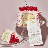 Salon Perfect Glazed Milky Pearlescense Pink Nail Set, File & Glue Included, 30 Pieces EasyOptionXY LLC