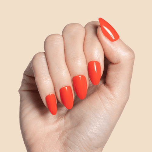 Olive & June Press-on Artificial Nails, Almond Medium, Lava, Red, 42 Ct EasyOptionXY LLC