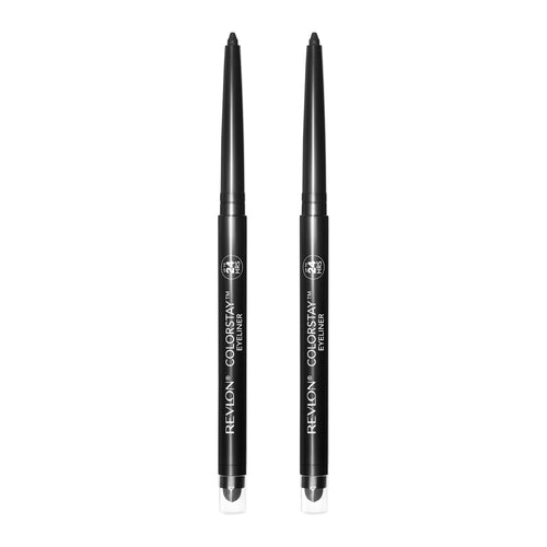 Revlon ColorStay Pencil Eyeliner with Built-in Sharpener, 201 Black, 2 Pack EasyOptionXY LLC