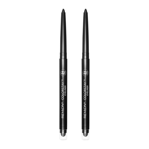 Revlon ColorStay Pencil Eyeliner with Built-in Sharpener, 201 Black, 2 Pack EasyOptionXY LLC