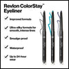 Revlon ColorStay Pencil Eyeliner with Built-in Sharpener, 201 Black, 2 Pack EasyOptionXY LLC