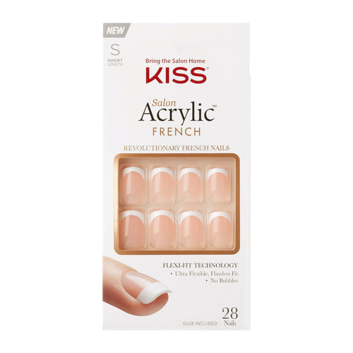 KISS USA Salon Acrylic French Nail Kit, Bonjour, Short EasyOptionXY LLC