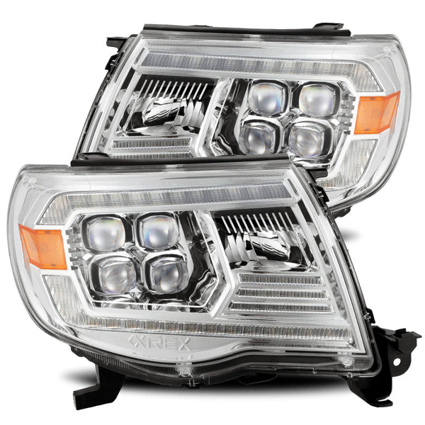 AlphaRex 05-11 Toyota Tacoma NOVA-Series LED Projector Headlights Chrome OffRoadUSA.com