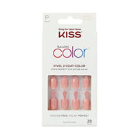KISS Salon Color Nails, Pink, Petite Square, 'The Best Seller', 31 Ct EasyOptionXY LLC