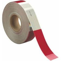 3M 1.5" Conspicuity Tape 6" Red / 6" White 3M™  Diamond Grade™ x 150 ft | RW1506X6 RatchetStrap.Com