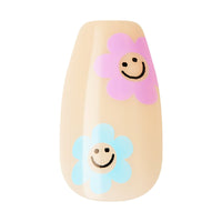 KISS Salon Design Short Square Glue-On Nails, Glossy Light Blue, 24 Count EasyOptionXY LLC