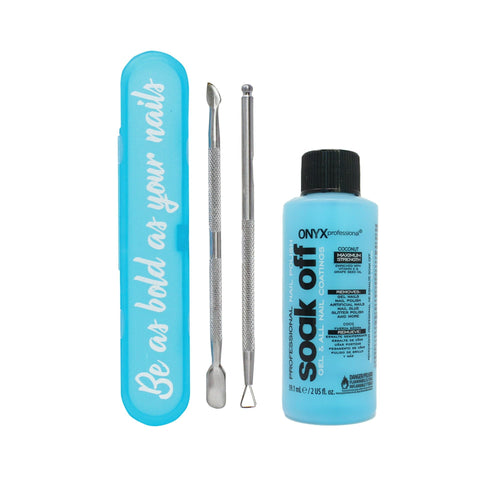 Onyx Professional Manicure, Gel Polish Removal Tool Kit, 4 Piece EasyOptionXY LLC