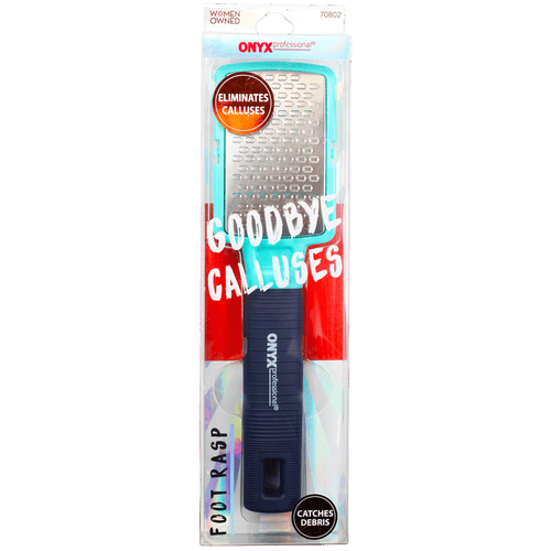 Onyx Professional Stainless Steel Foot Rasp with debris catcher EasyOptionXY LLC