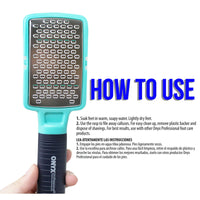 Onyx Professional Stainless Steel Foot Rasp with debris catcher EasyOptionXY LLC