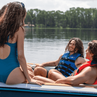 WOW Watersports Vis-Wave Adult Life Vest Blue Jupiter Gear