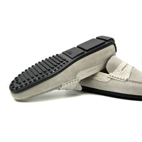 Zelli Italia 31-160-WHT MONZA Sueded Calfskin with Crocodile Driver, White