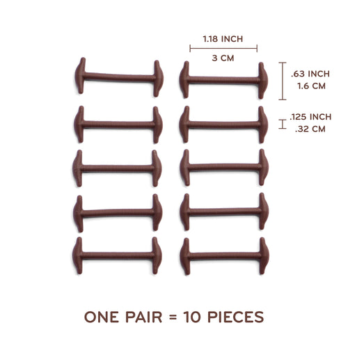 Brown No Tie Elastic Silicone Dress Shoe Laces The Original Stretchlace