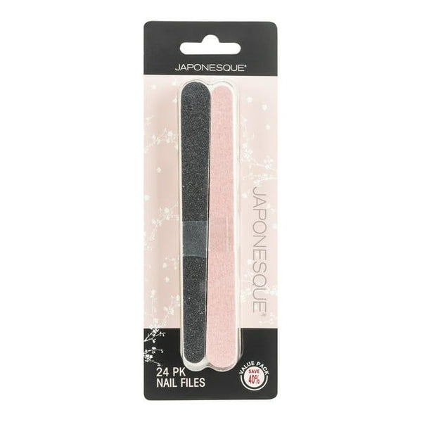 Japonesque Pink and Black Nail Files, 24 Count EasyOptionXY LLC