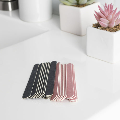Japonesque Pink and Black Nail Files, 24 Count EasyOptionXY LLC