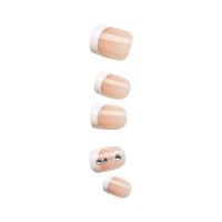KISS imPRESS Press-on Manicure, French Tip, Short, Square, 'Falling', 33 Ct EasyOptionXY LLC