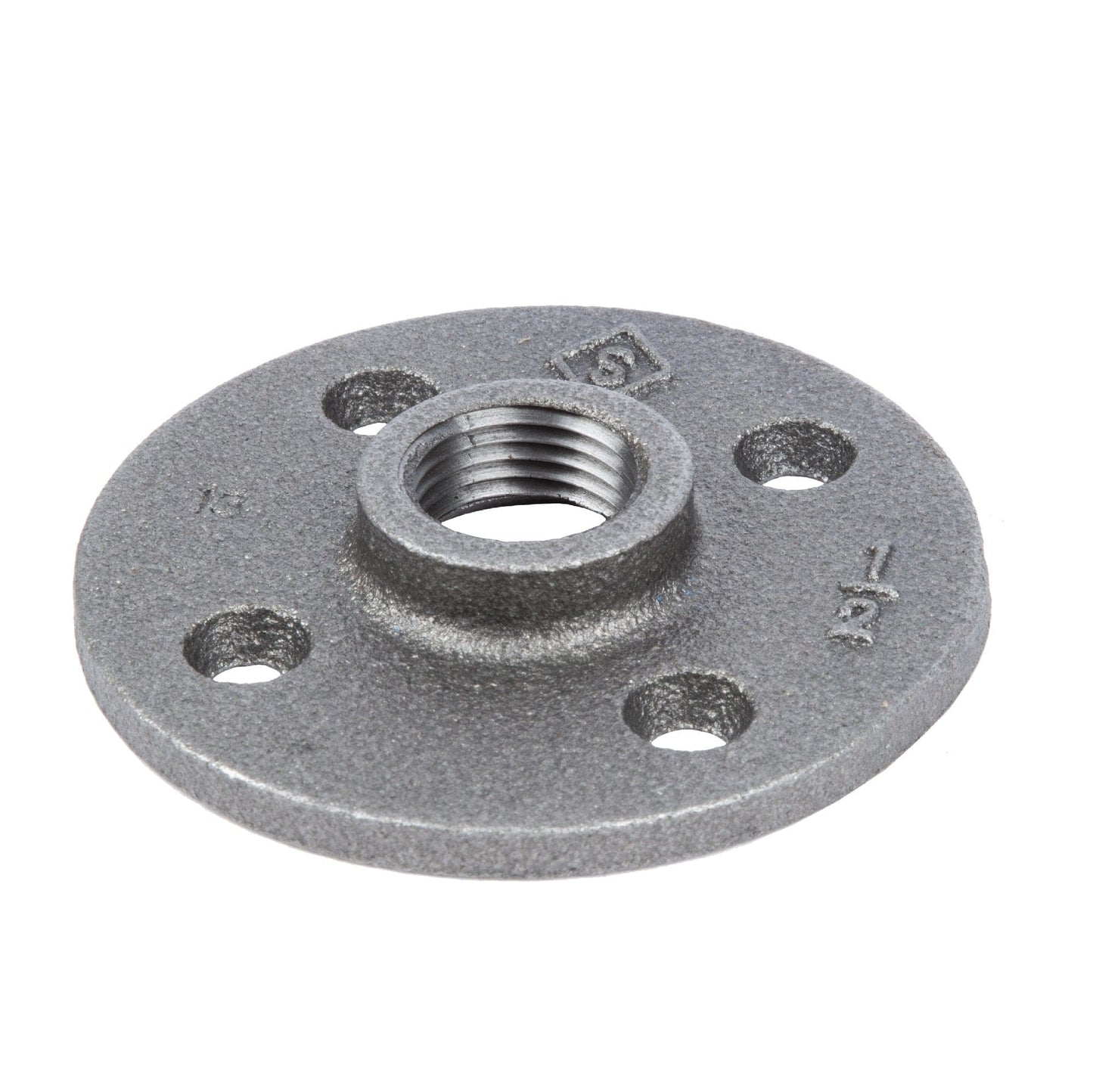 1/2 in. Black Floor Flange PIPE DECOR