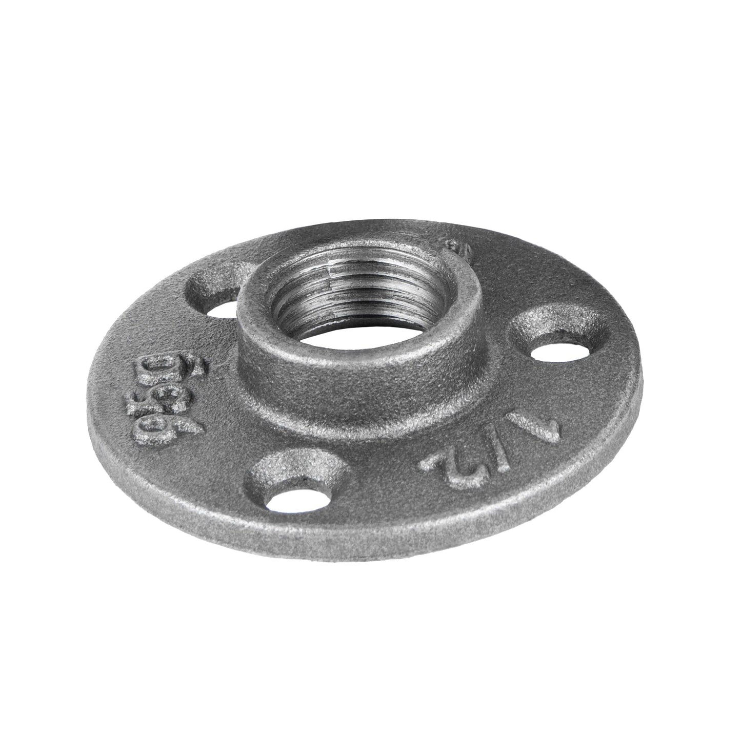1/2 in. Black Mini Flange PIPE DECOR