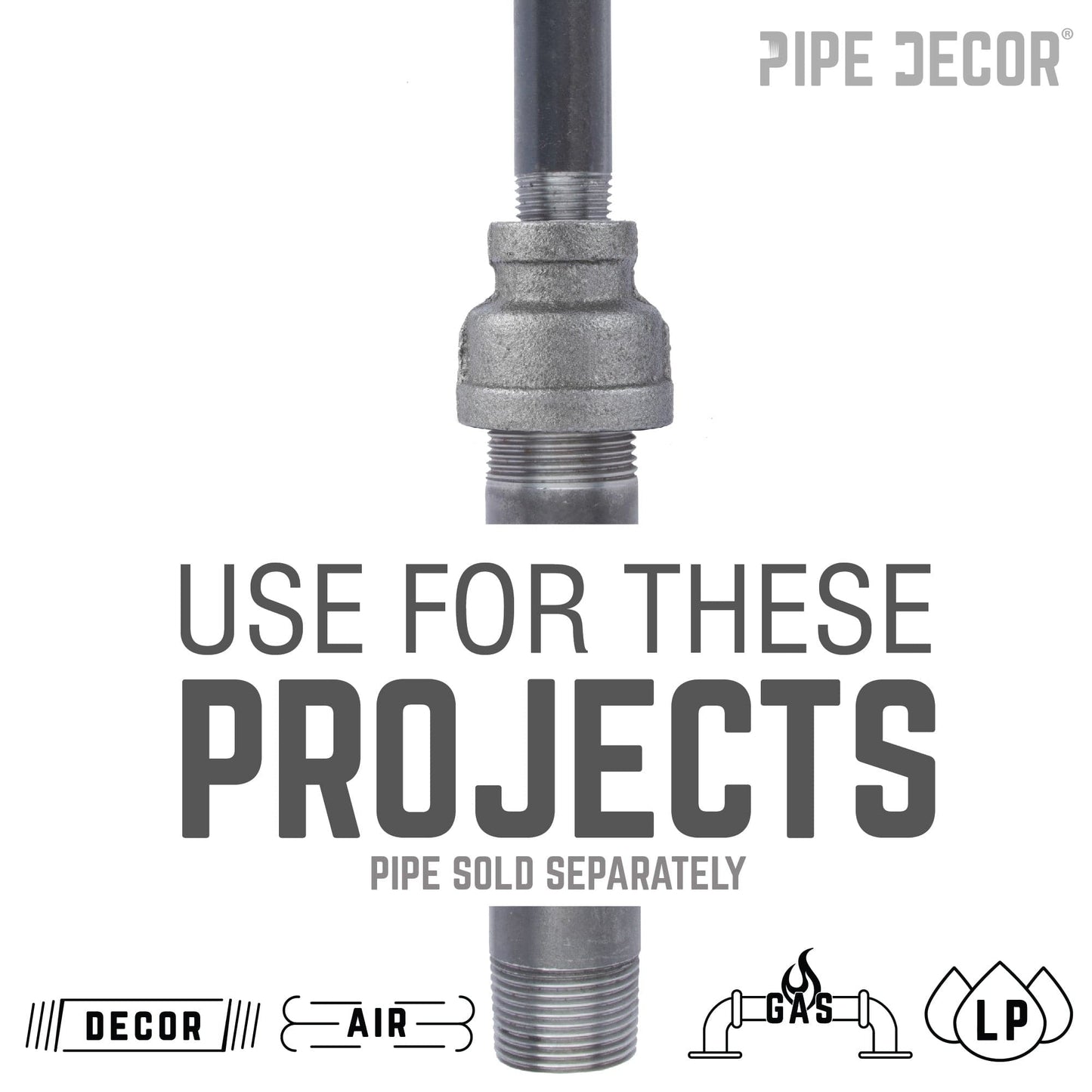 2 in. x 1/2 in. Black Reducing Coupling