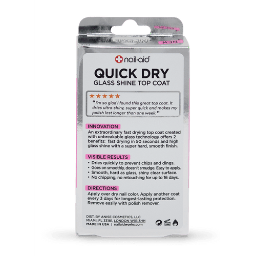 Nail-Aid - Quick Dry Glass Shine Top Coat EasyOptionXY LLC