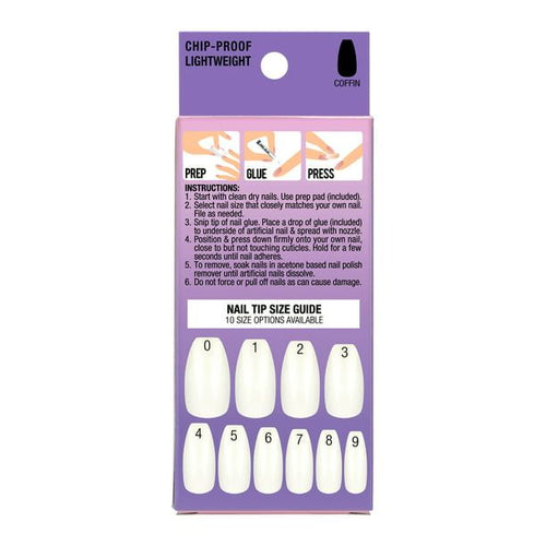 L.A. COLORS Frill Nail Tips, True Beauty, 33 Pieces EasyOptionXY LLC