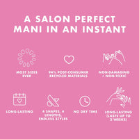 Olive & June Press-on Artificial Nails, Squoval Extra Short, Blue Flower Shower, Blue, 42 Ct EasyOptionXY LLC