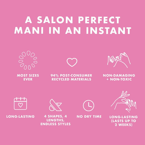 Olive & June Press-on Artificial Nails, Squoval Extra Short, Blue Flower Shower, Blue, 42 Ct EasyOptionXY LLC