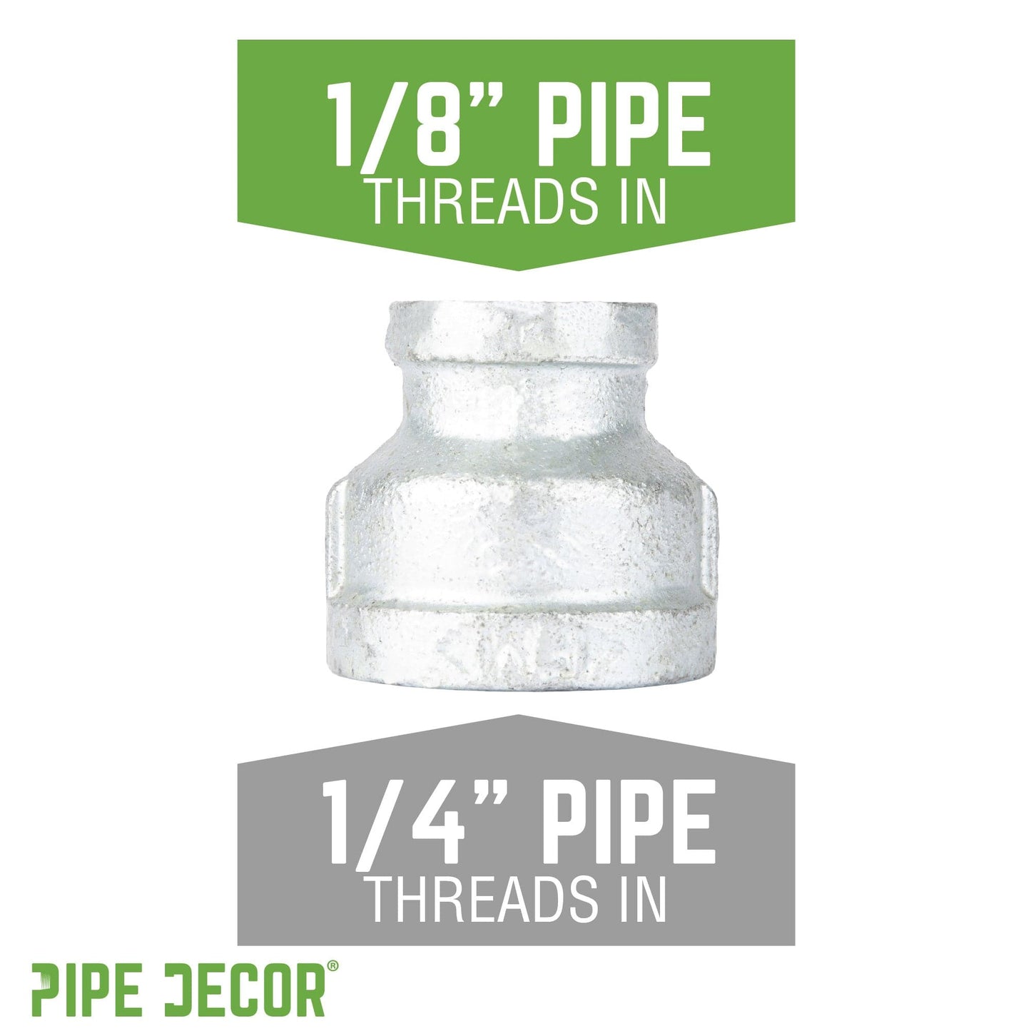 1/4 in. x 1/8 in. Galvanized Iron Reducing Coupling