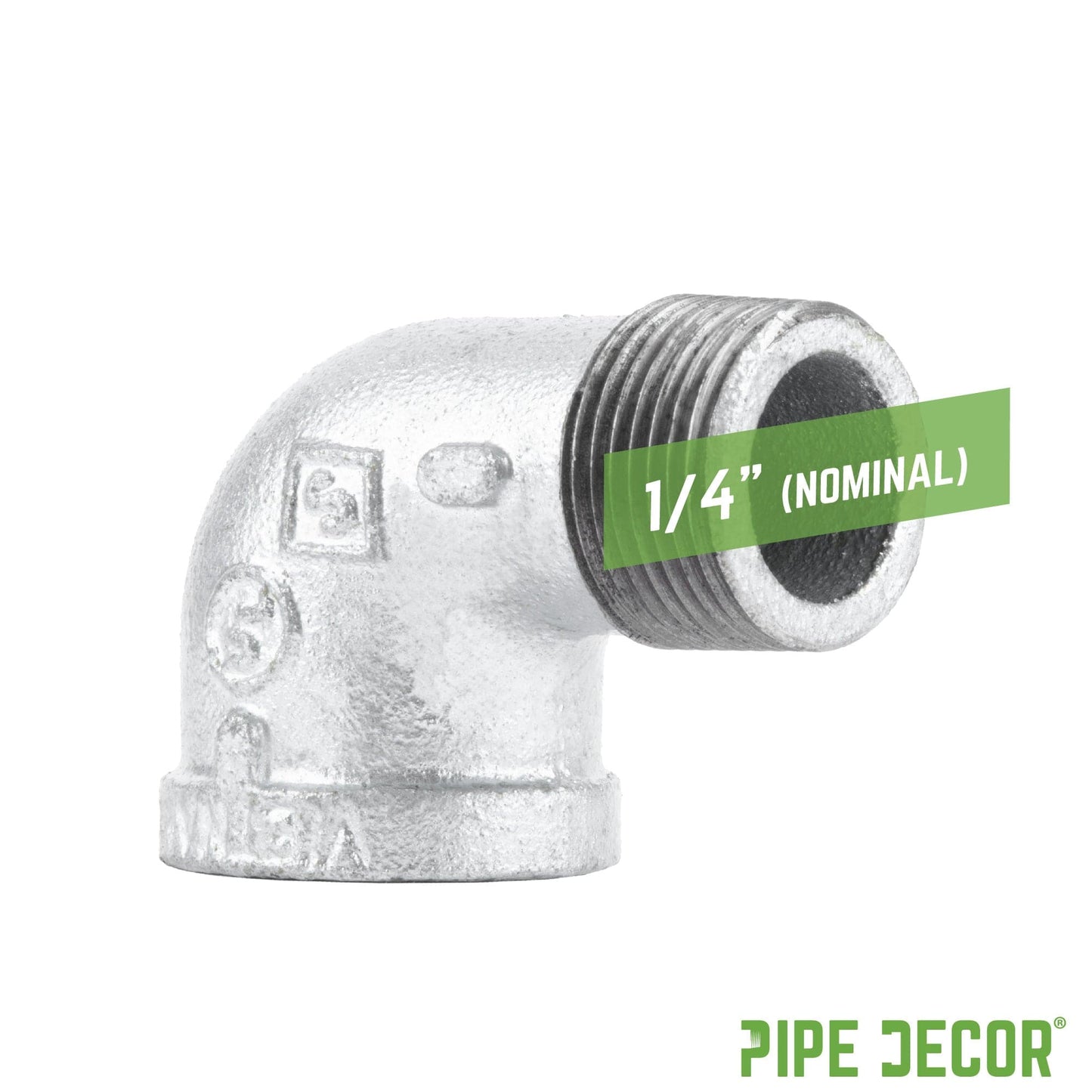 1/4 in. Galvanized Iron 90 Degree Street Elbow
