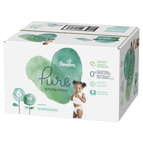 Pampers Pure Protection Natural Diapers, Size 6, 38 Count EasyOptionXY LLC