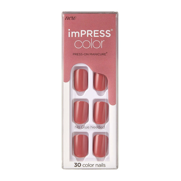 imPRESS Color Press-on Manicure, Platonic Pink, Short EasyOptionXY LLC