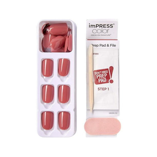 imPRESS Color Press-on Manicure, Platonic Pink, Short EasyOptionXY LLC
