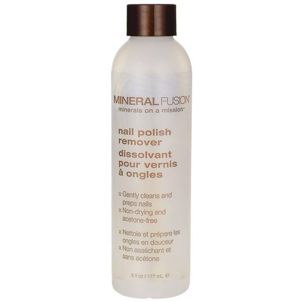 Mineral Fusion Nail Polish Remover, Gentle, Acetone-Free & Non Drying, Toxic Free, 6 oz EasyOptionXY LLC