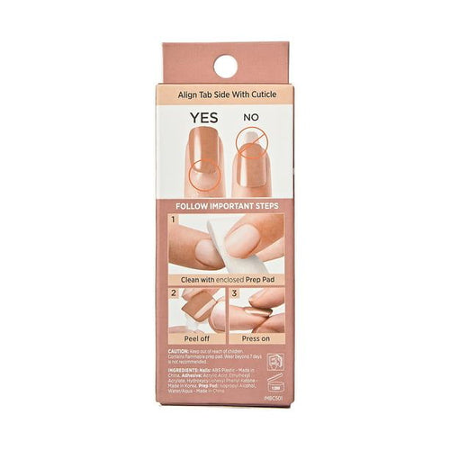 KISS imPRESS Bare but better Short Square Gel Press-On Nails, Glossy Light Pink, 30 Pieces EasyOptionXY LLC