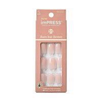 KISS imPRESS Bare but better Short Square Gel Press-On Nails, Glossy Light Pink, 30 Pieces EasyOptionXY LLC
