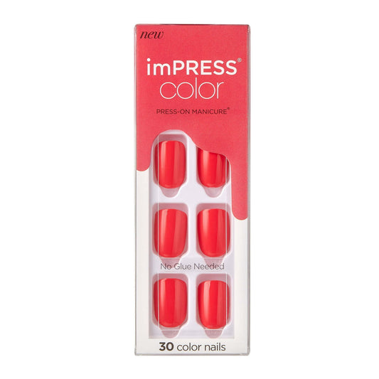 imPRESS Color Press-on Manicure, Chorally Crazy, Short EasyOptionXY LLC