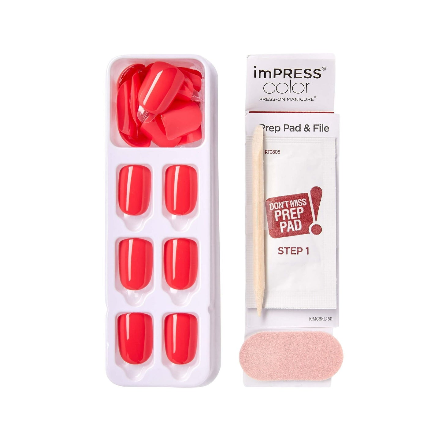imPRESS Color Press-on Manicure, Chorally Crazy, Short EasyOptionXY LLC