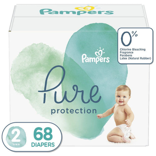 Pampers Pure Protection Natural Diapers, Size 2, 68 Count EasyOptionXY LLC