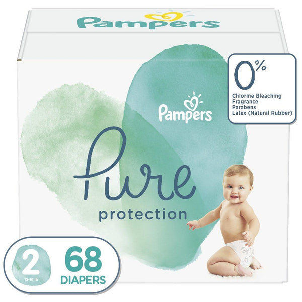 Pampers Pure Protection Natural Diapers, Size 2, 68 Count EasyOptionXY LLC