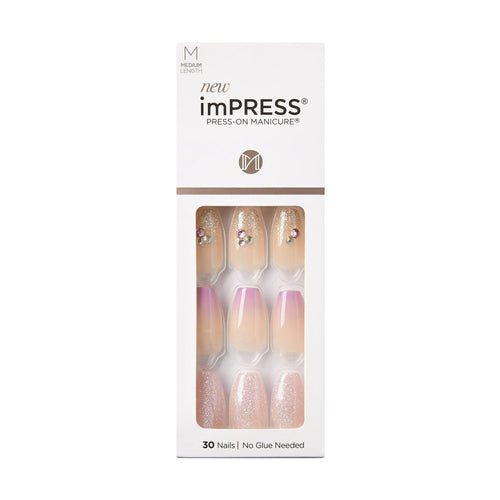 KISS imPRESS Medium Length Press-On Nails, May Flower, 30 Count EasyOptionXY LLC