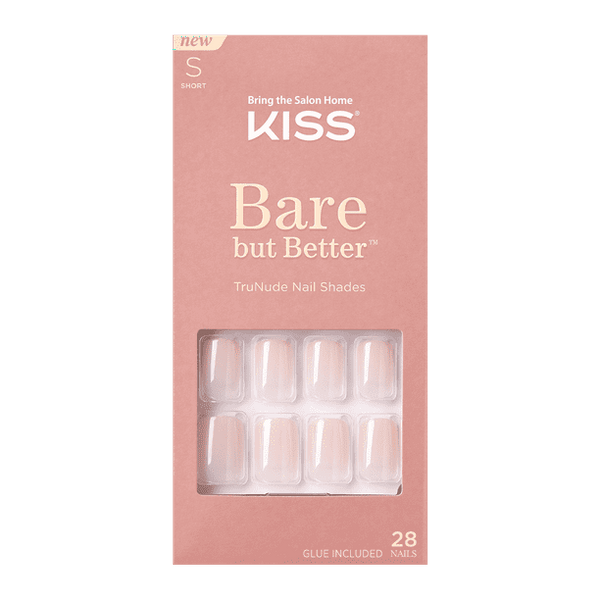 KISS Bare but Better Nude Fake Nails, Nudies, 28 Count EasyOptionXY LLC