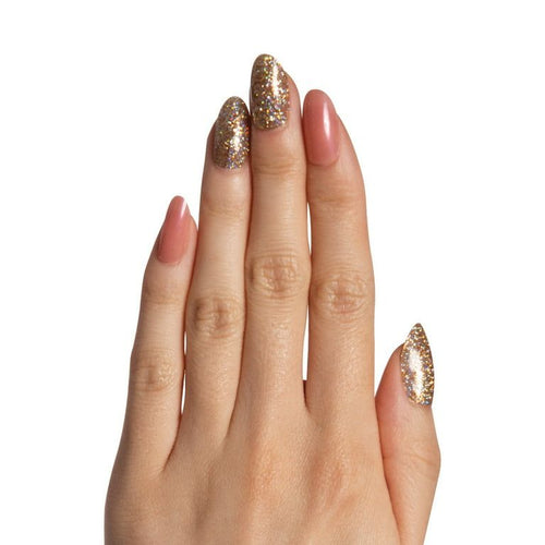 Olive & June Press-on Artificial Nails, Oval Medium, Glitter Party, Pink, 42 Ct EasyOptionXY LLC