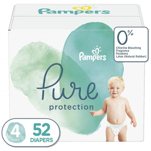 Pampers Pure Protection Natural Diapers, Size 4, 52 Count EasyOptionXY LLC