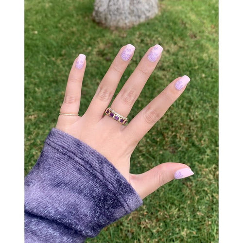 Olive & June Press-on Artificial Nails, Squoval Short, Butterfly Ombre, Purple, 42 Ct EasyOptionXY LLC