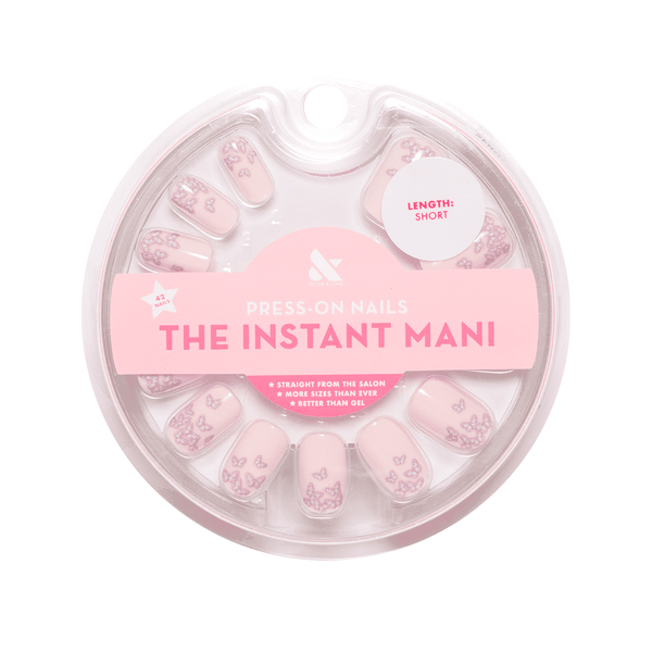 Olive & June Press-on Artificial Nails, Squoval Short, Butterfly Ombre, Purple, 42 Ct EasyOptionXY LLC