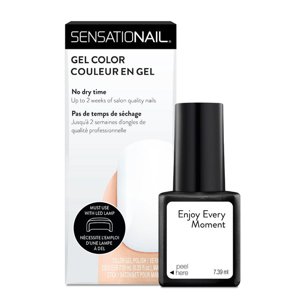 SensatioNail Gel Nail Polish (White), Enjoy Every Moment, 0.25 fl oz EasyOptionXY LLC