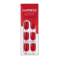 imPRESS Color Press-on Manicure, Reddy or Not, Short EasyOptionXY LLC