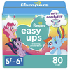 Pampers Easy Ups Training Underwear Girls, Size 7 5T-6T, 80 Count EasyOptionXY LLC