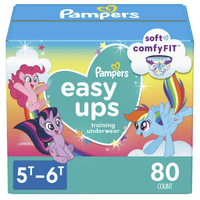 Pampers Easy Ups Training Underwear Girls, Size 7 5T-6T, 80 Count EasyOptionXY LLC