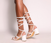 Ava Sandals White Vaila Shoes