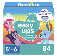 Pampers Easy Ups Training Underwear Girls Size 7 5T-6T, 84 Count EasyOptionXY LLC